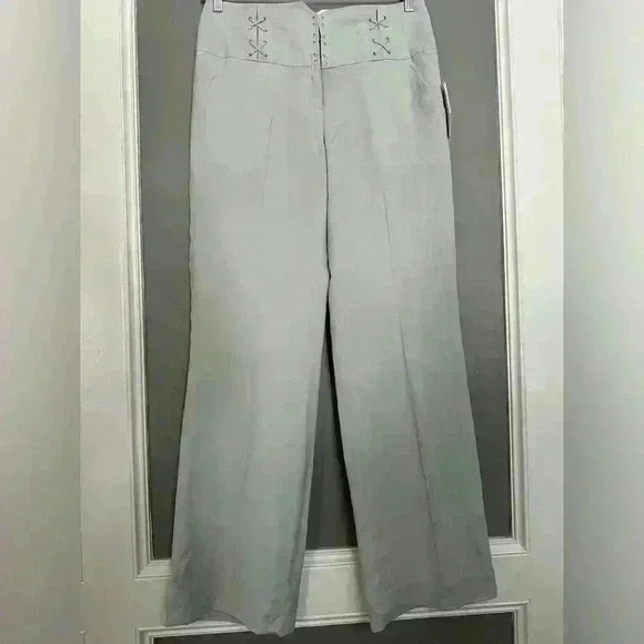 Leifsdottir Women's Mint Green Straight Leg Pants (219) - Picture 3 of 16